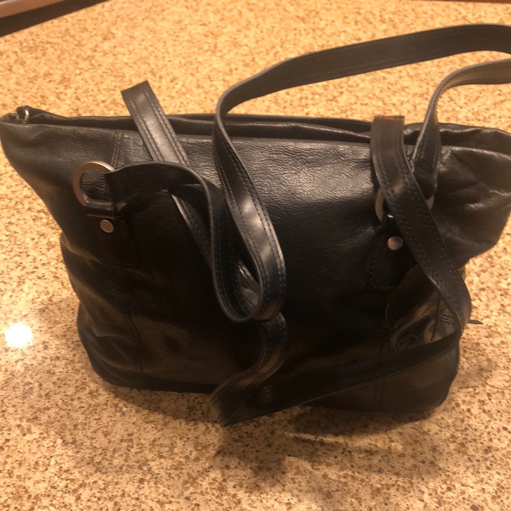 Rolf’s Black Leather Tote
